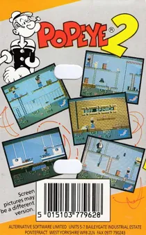 Popeye 2 (UK) (1990) box cover back